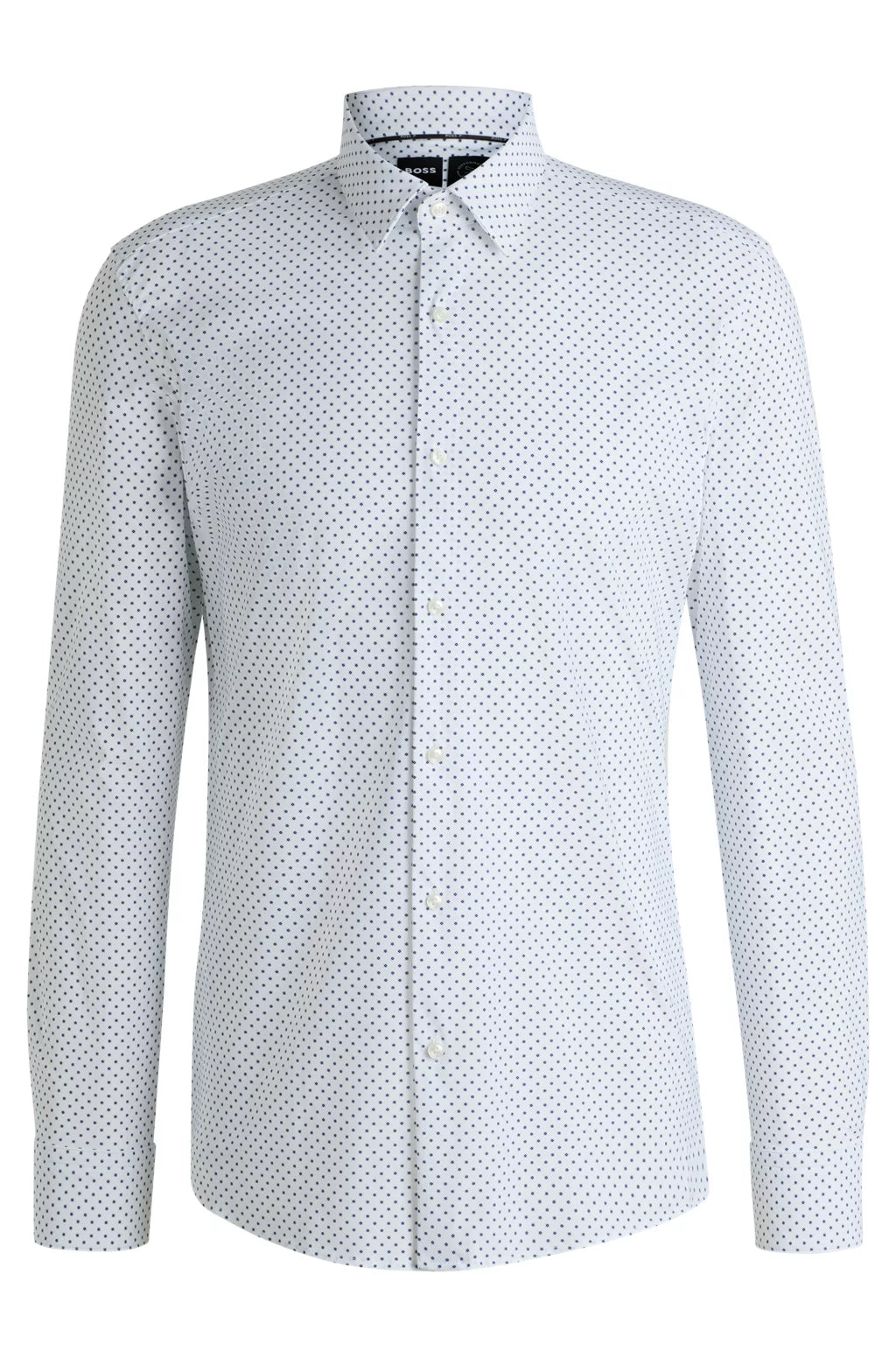 BOSS SLIM-FIT SHIRT IN PRINTED PERFORMANCE-STRETCH JERSEY