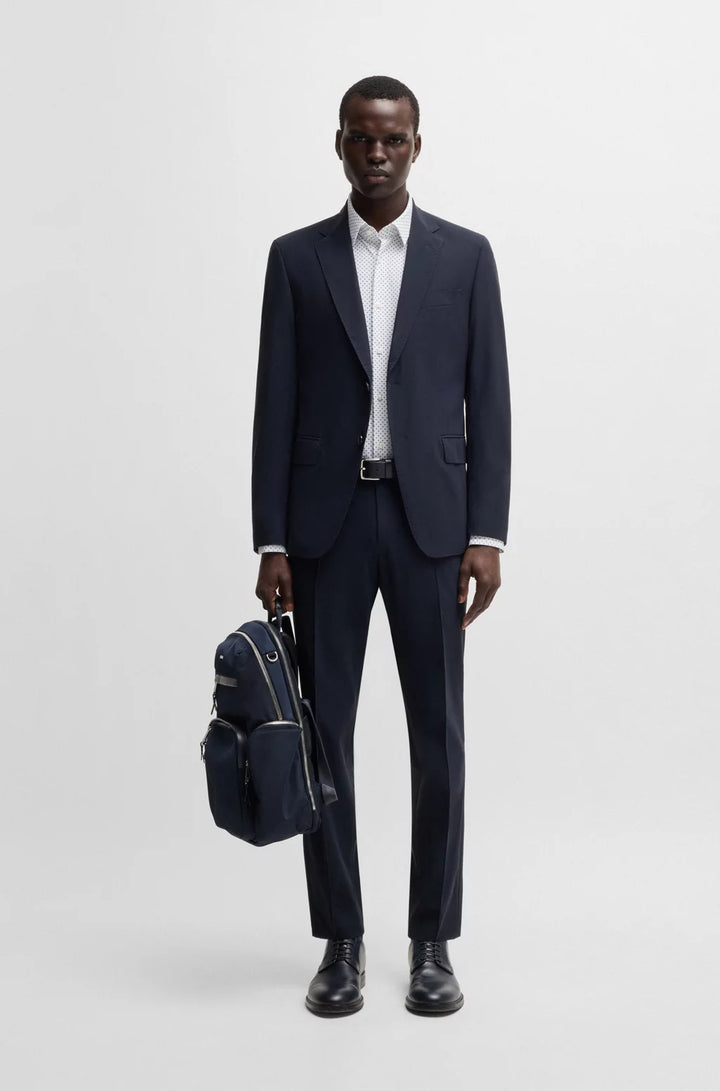 BOSS SLIM-FIT SHIRT IN PRINTED PERFORMANCE-STRETCH JERSEY