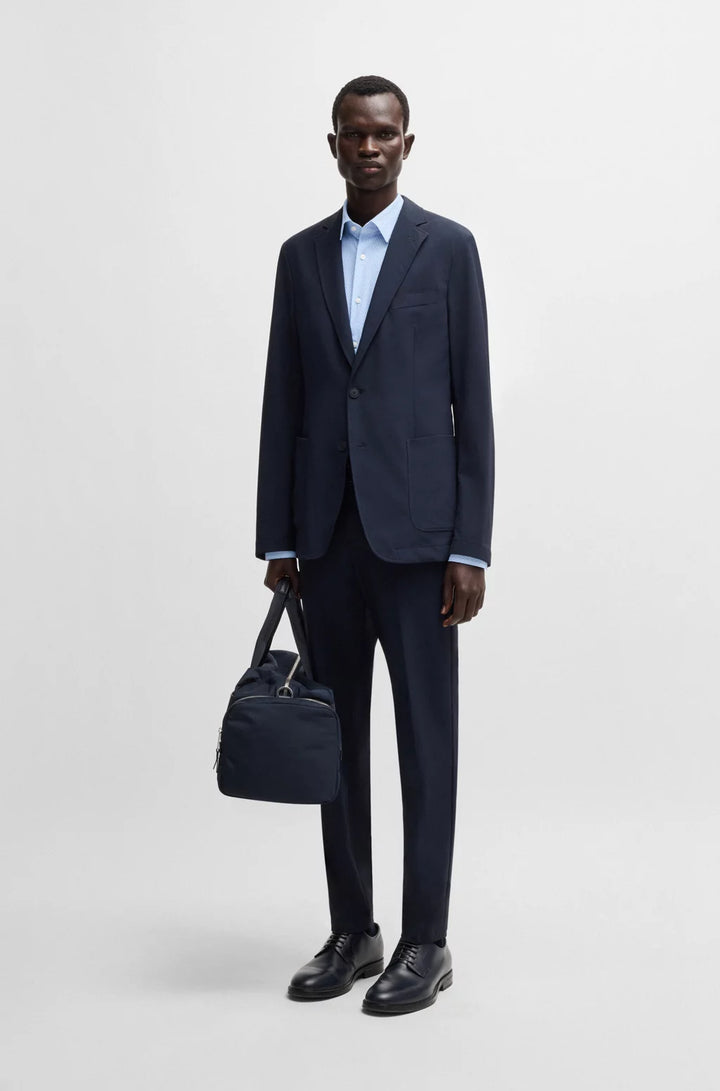 BOSS SLIM-FIT SHIRT IN PRINTED PERFORMANCE-STRETCH JERSEY