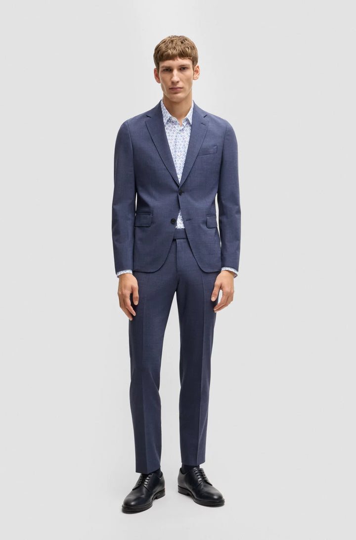 BOSS SLIM-FIT SHIRT IN FLORAL-PRINT PERFORMANCE-STRETCH JERSEY