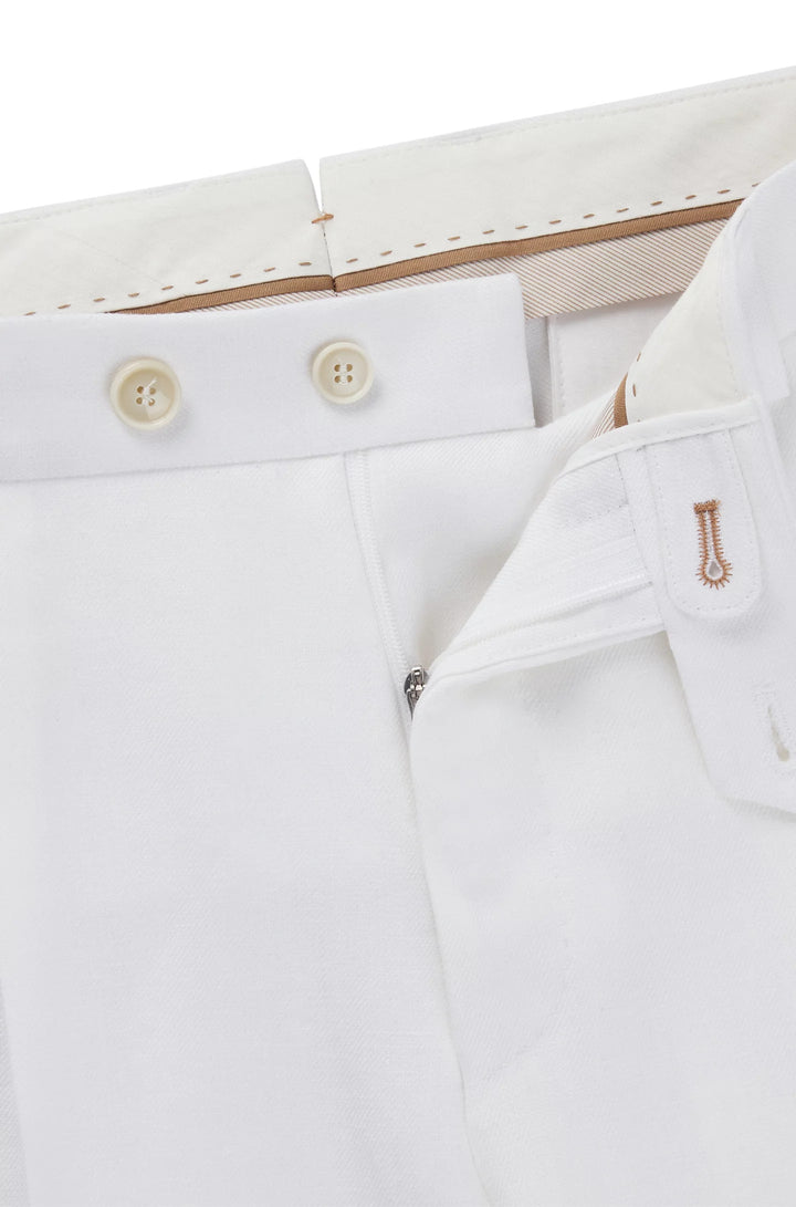 Boss Regular-fit trousers in linen