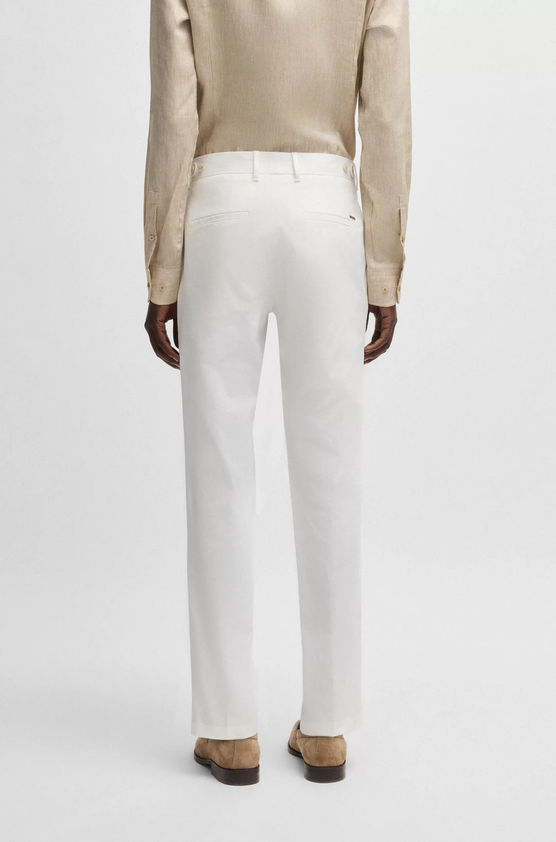 Boss Formal trousers in comfort-stretch cotton