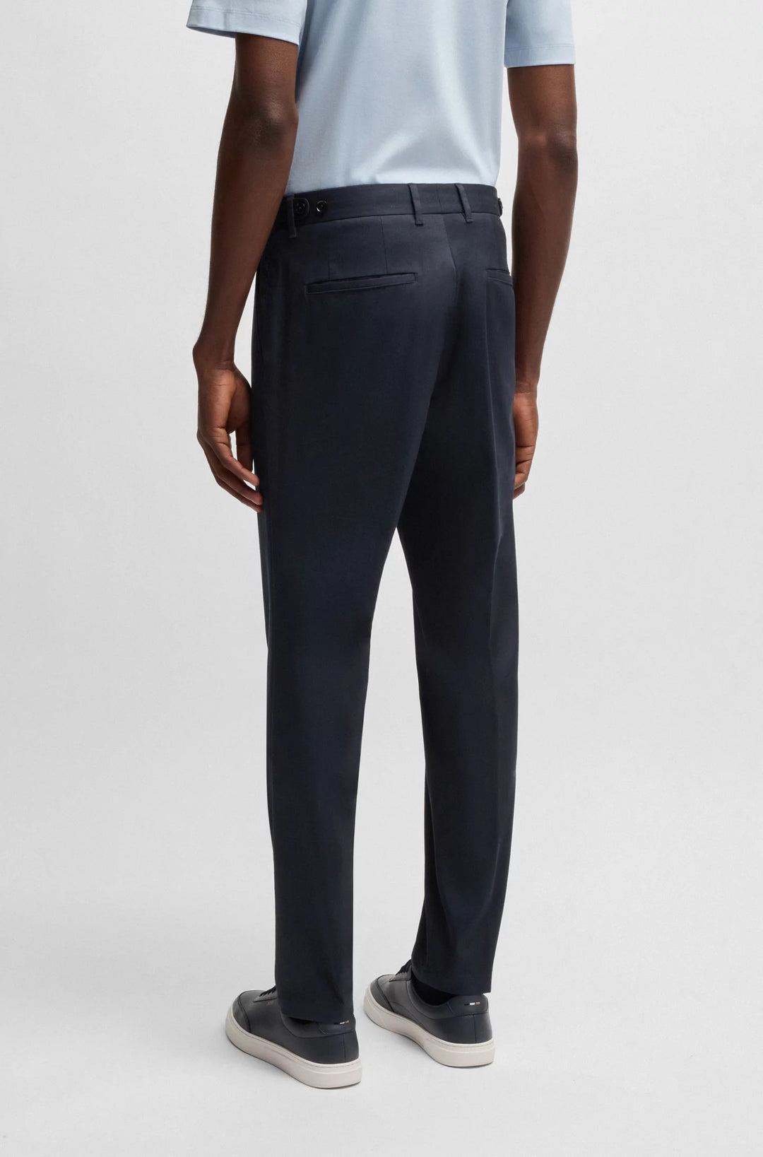 Boss Formal trousers in comfort-stretch cotton