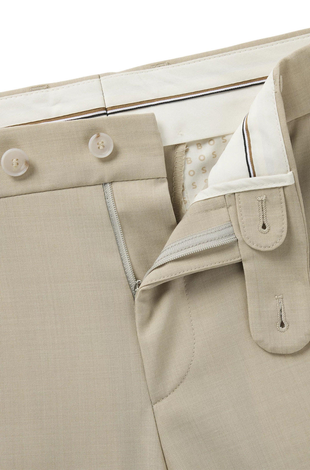 Boss Formal trousers in washable super-flex fabric