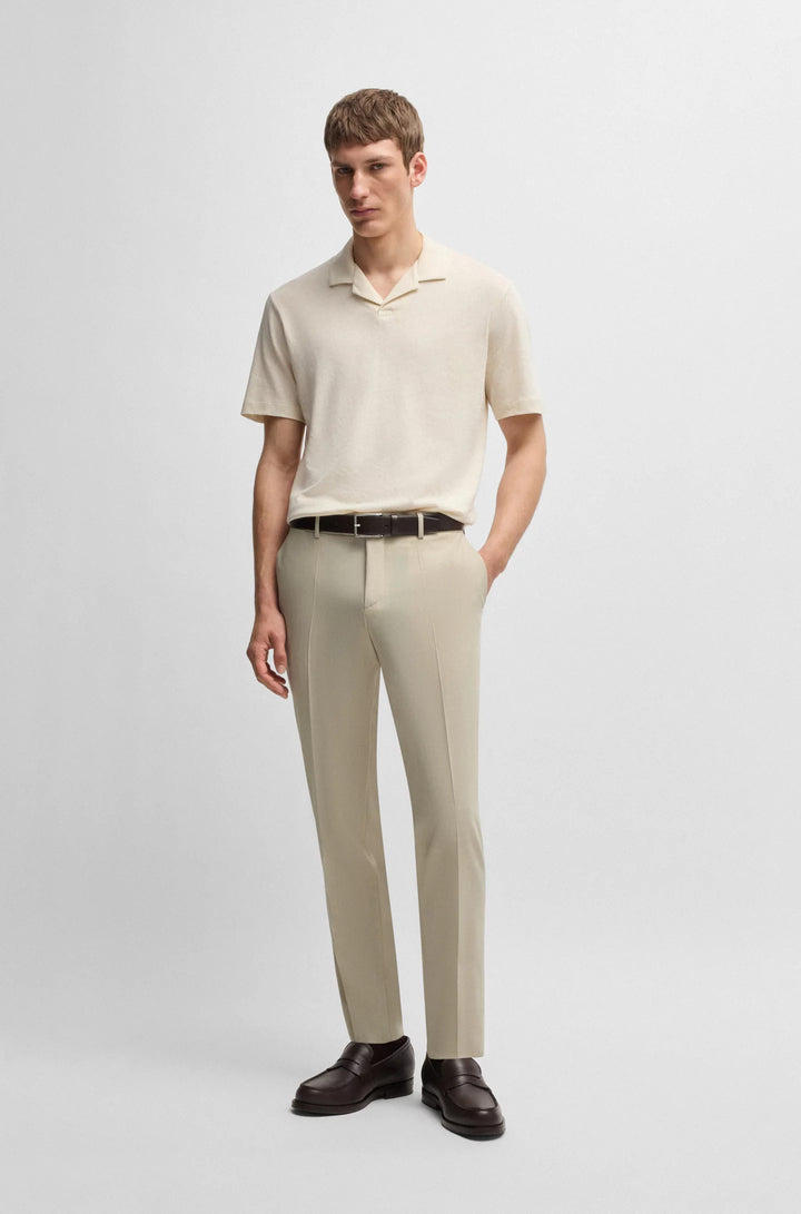 Boss Formal trousers in washable super-flex fabric