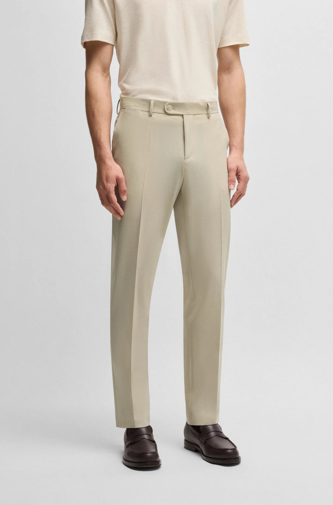 Boss Formal trousers in washable super-flex fabric