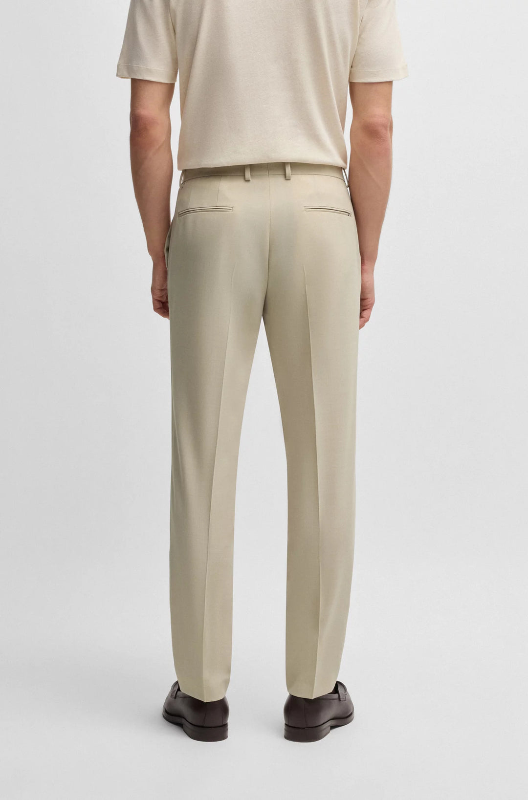 Boss Formal trousers in washable super-flex fabric