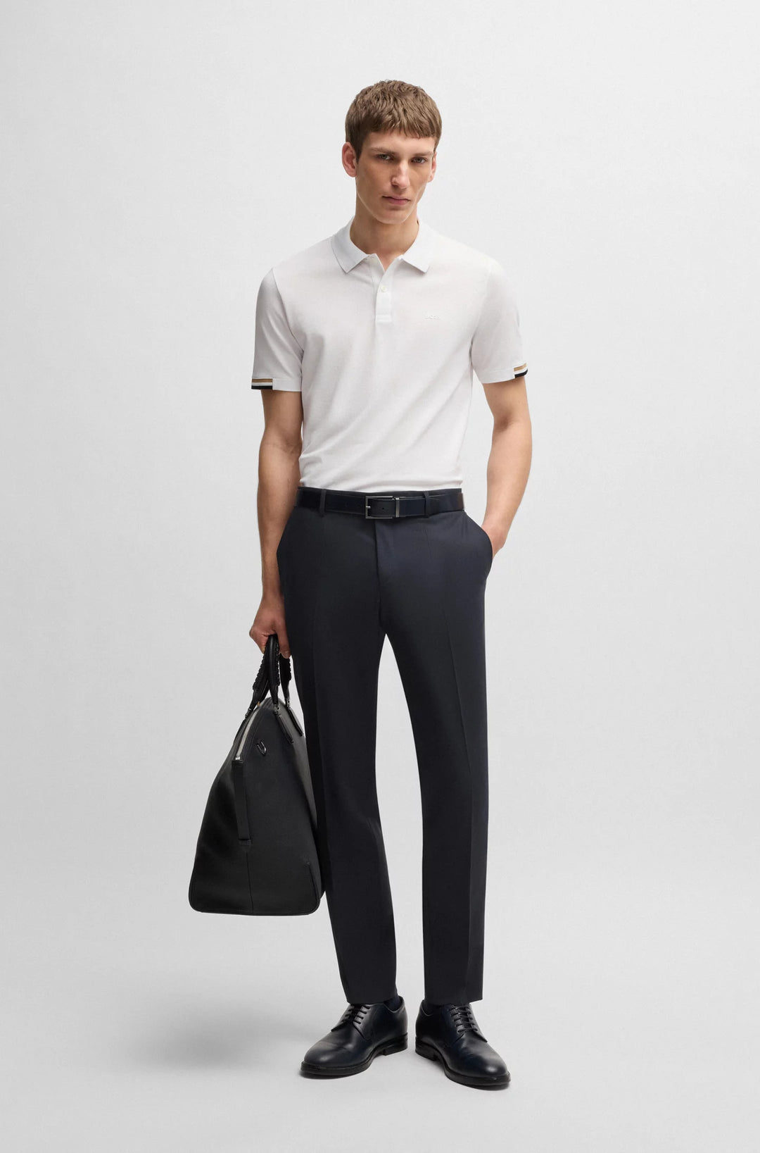 Boss Formal trousers in washable super-flex fabric