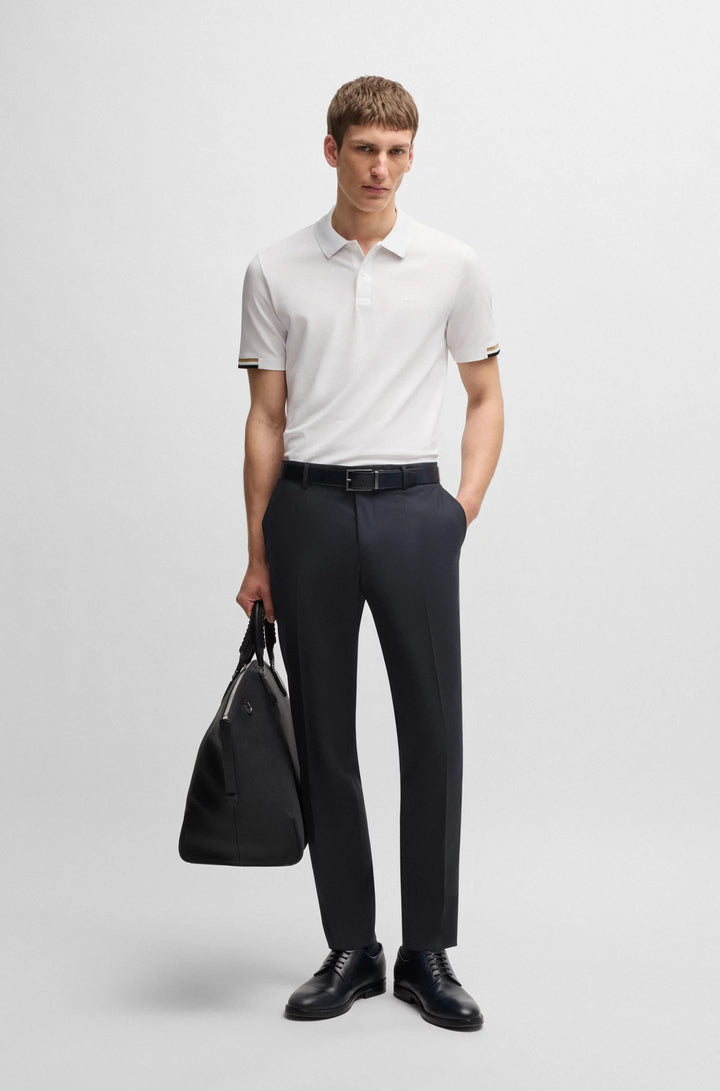 Boss Formal trousers in washable super-flex fabric