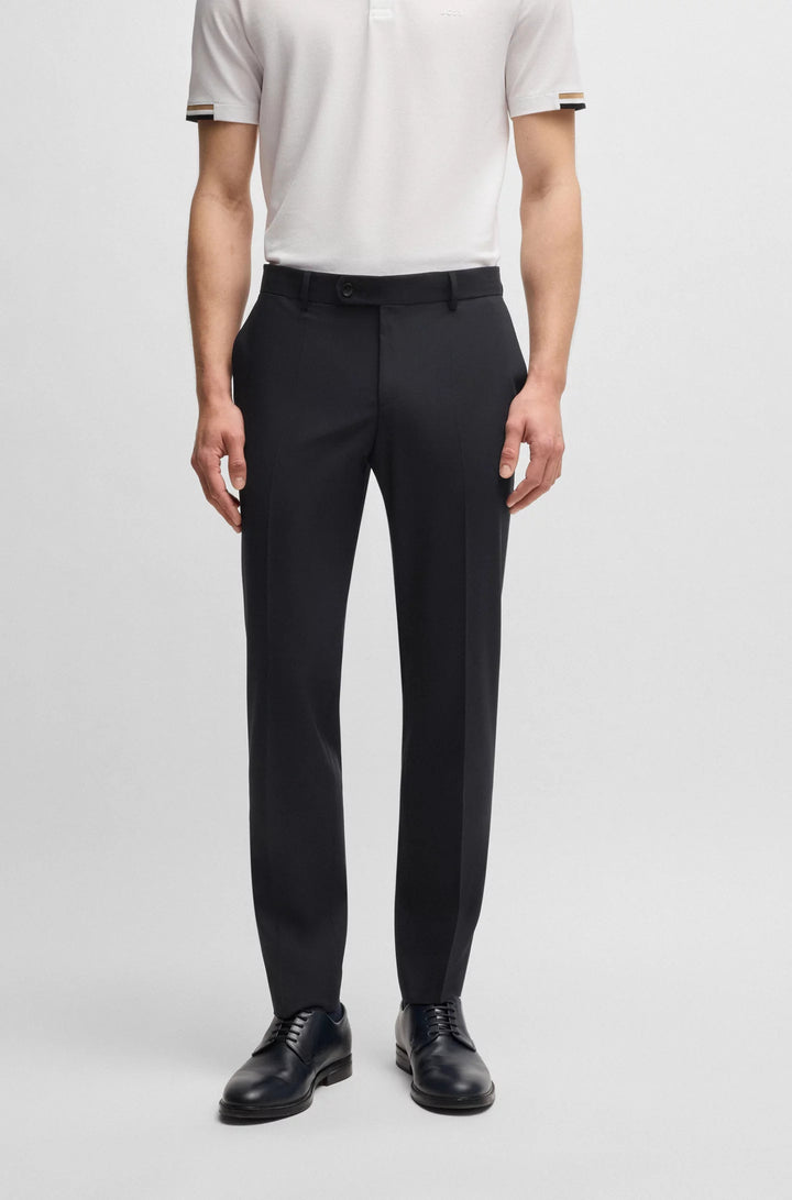 Boss Formal trousers in washable super-flex fabric