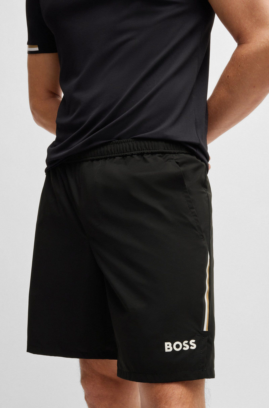 Boss Active tennis shorts with four-way stretch