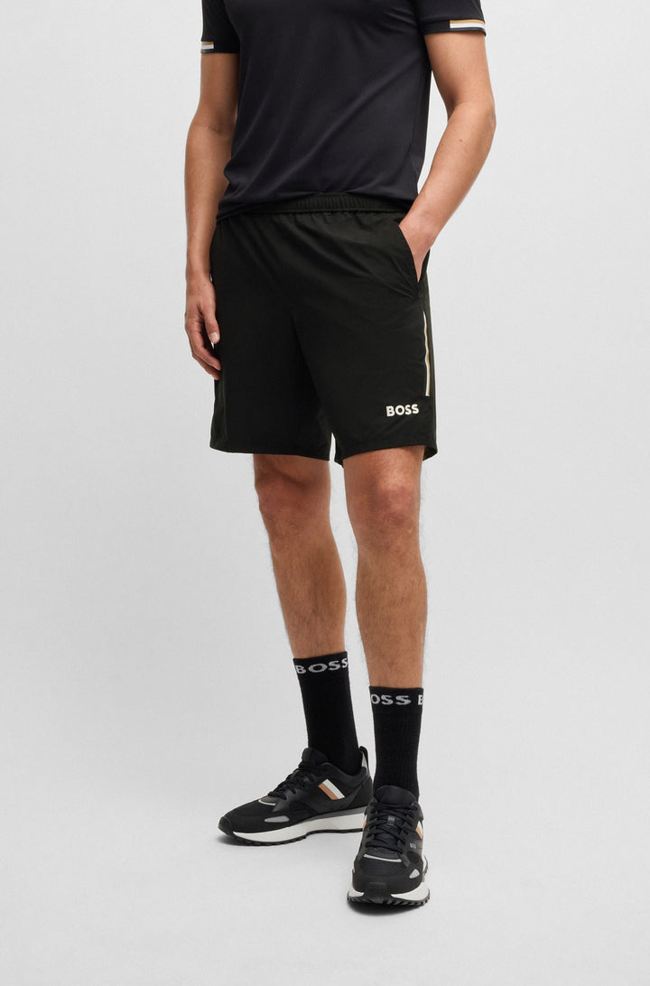 Boss Active tennis shorts with four-way stretch