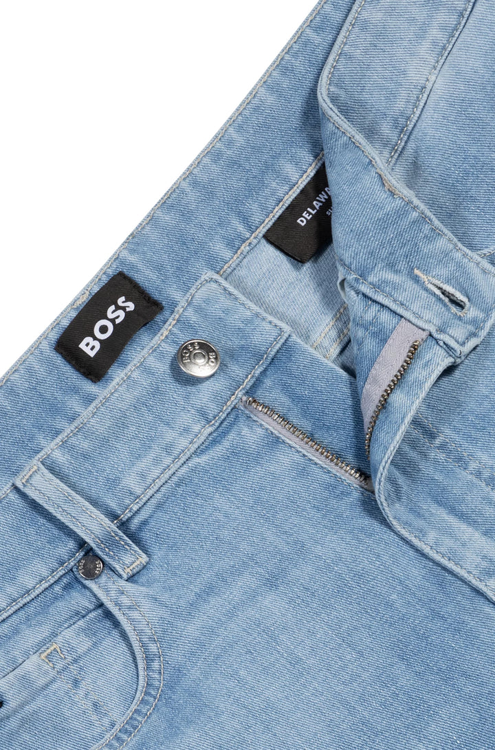Boss Delaware slim-fit jeans in blue Italian denim