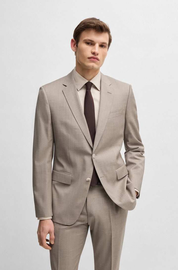Boss Slim-fit suit in virgin wool