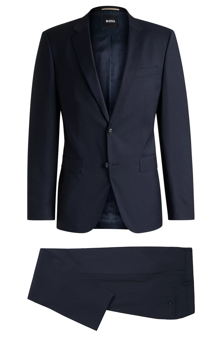 Boss Slim-fit suit in virgin wool