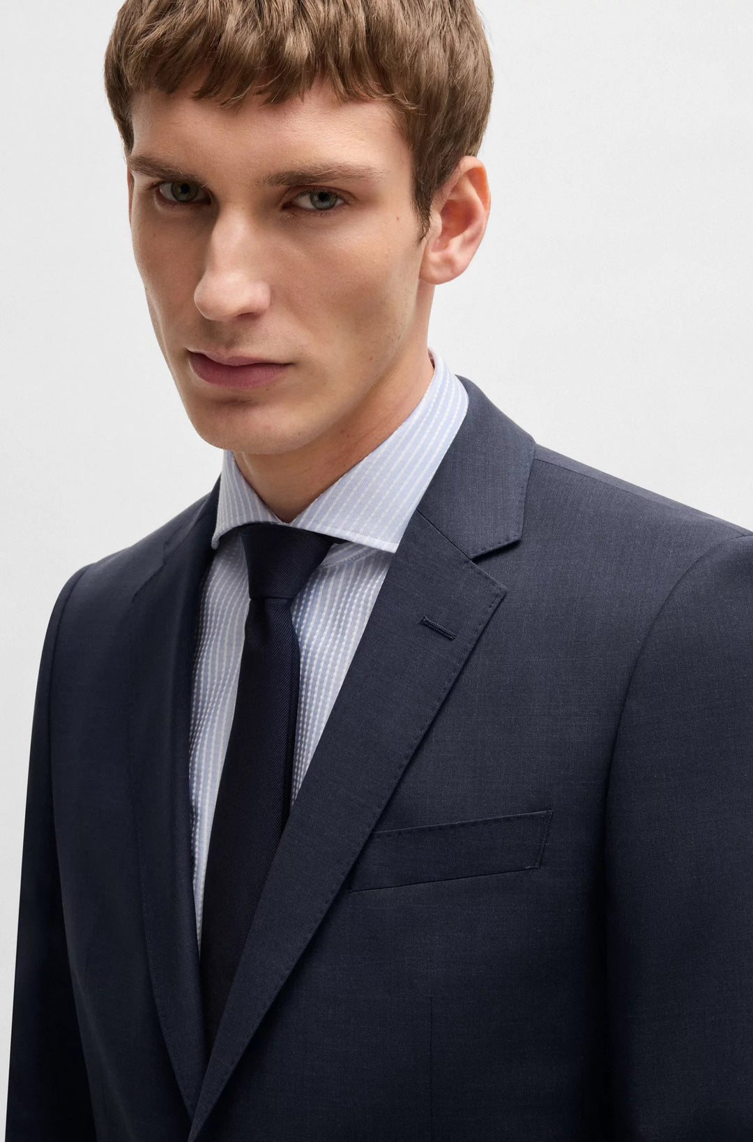 Boss Slim-fit suit in virgin wool