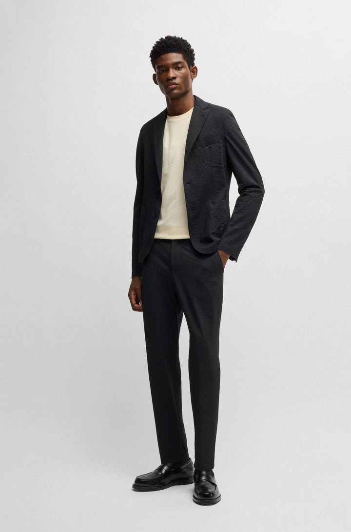 Boss Formal trousers in washable super-flex fabric