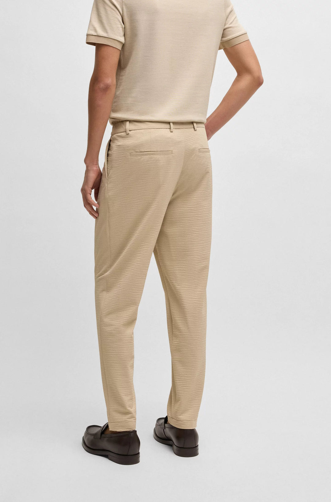 Boss Formal trousers in washable super-flex fabric