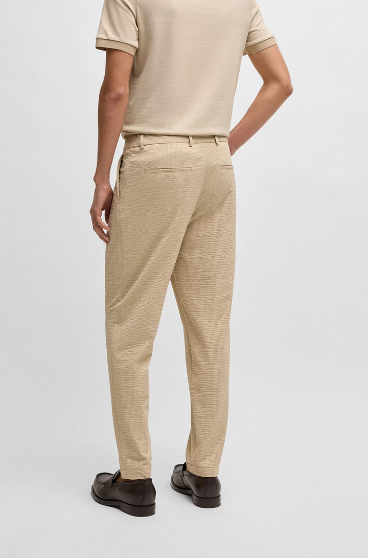 Boss Formal trousers in washable super-flex fabric