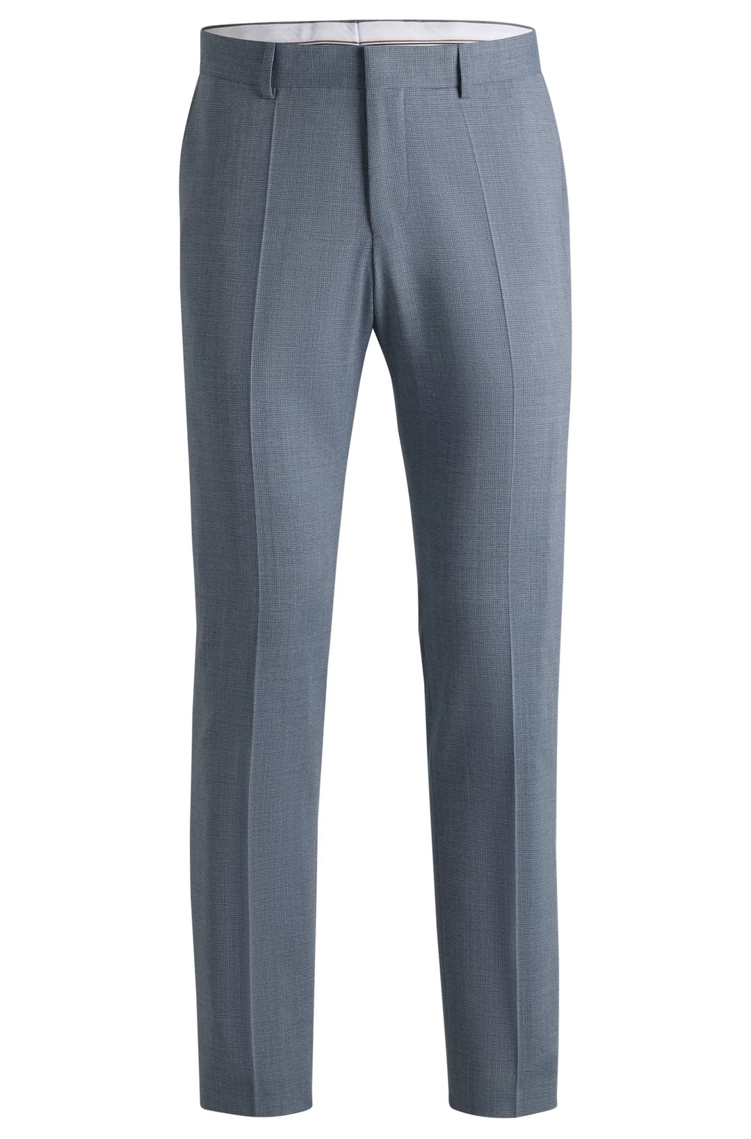 Boss Formal trousers in a patterned virgin-wool blend