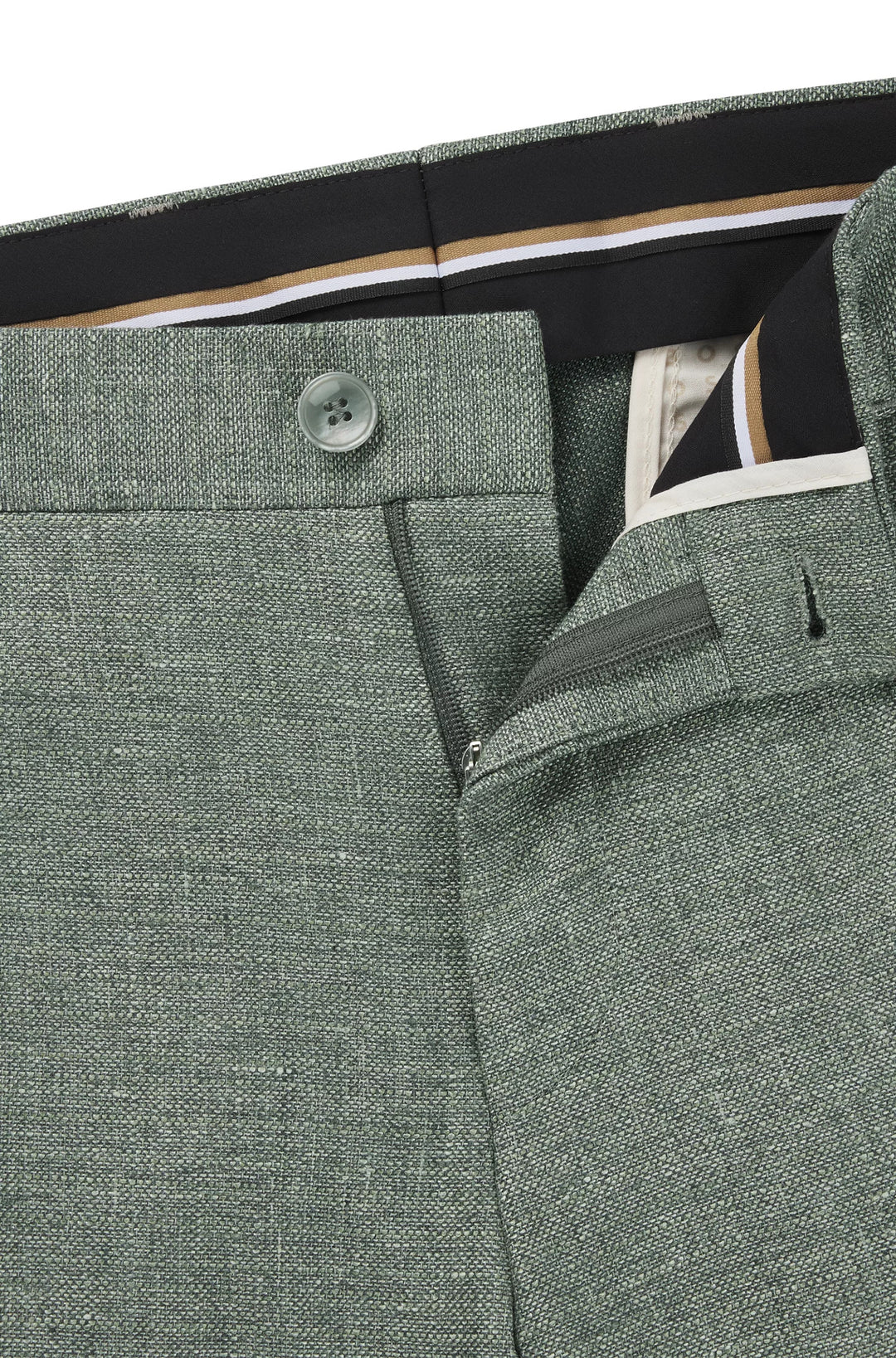 Boss Formal trousers in micro-patterned stretch fabric