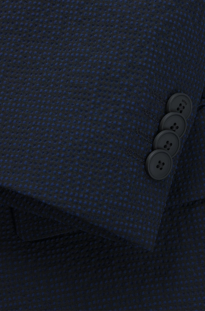 Boss Two-piece suit in performance-stretch seersucker