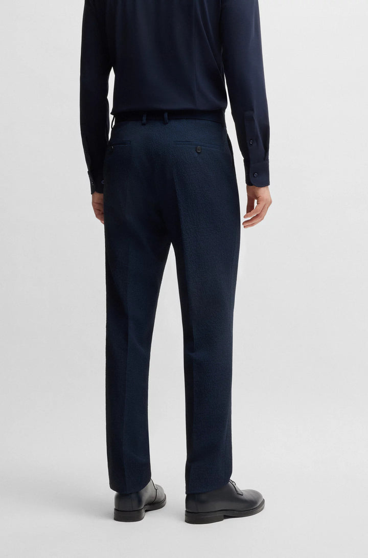 Boss Two-piece suit in performance-stretch seersucker
