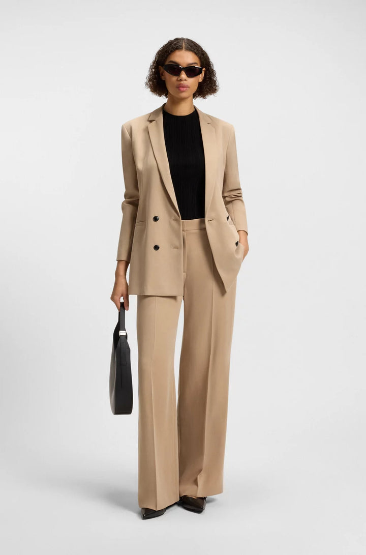 HUGO RELAXED-FIT BLAZER WITH DOUBLE-BREASTED CLOSURE