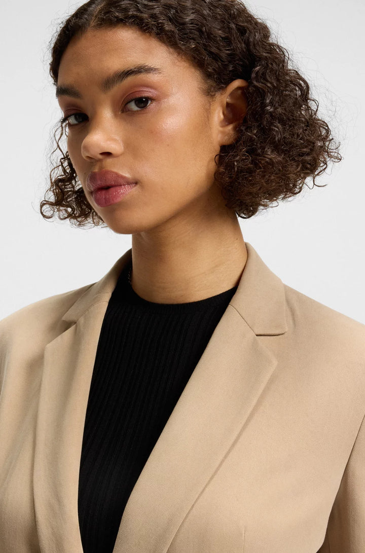 HUGO RELAXED-FIT BLAZER WITH DOUBLE-BREASTED CLOSURE