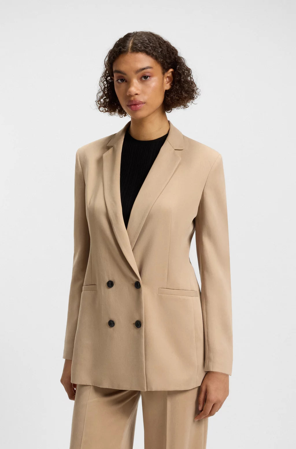 HUGO RELAXED-FIT BLAZER WITH DOUBLE-BREASTED CLOSURE