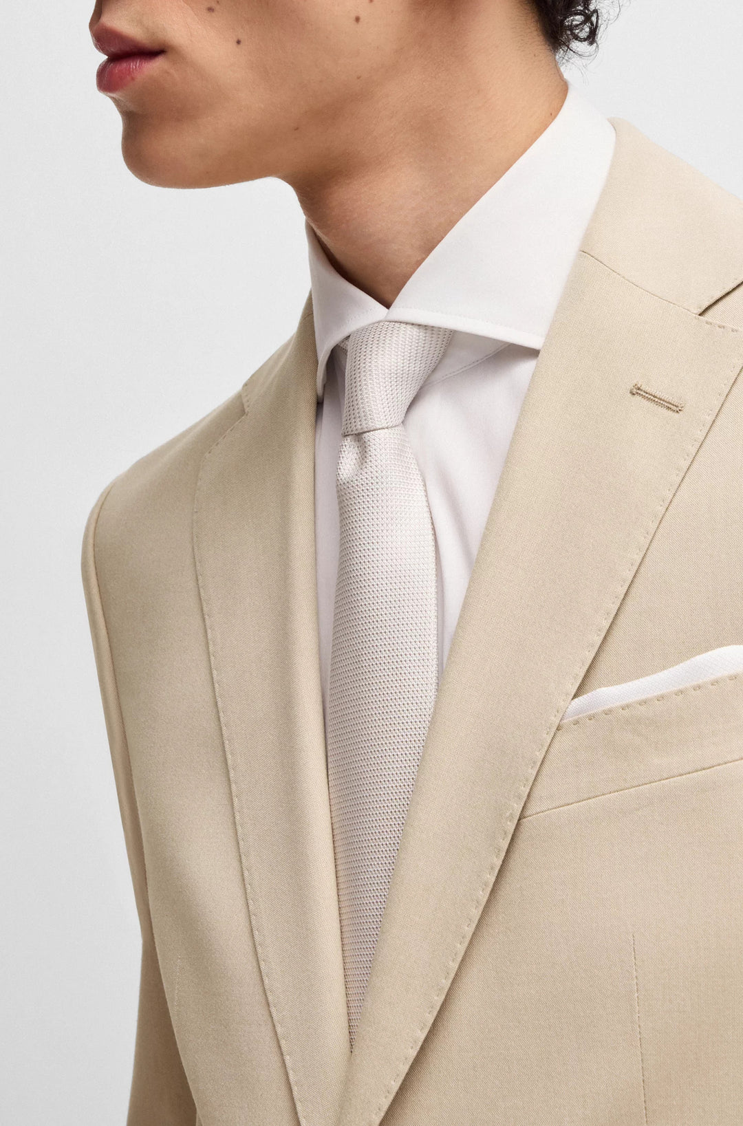 Boss Slim-fit blazer in stretch chiffon