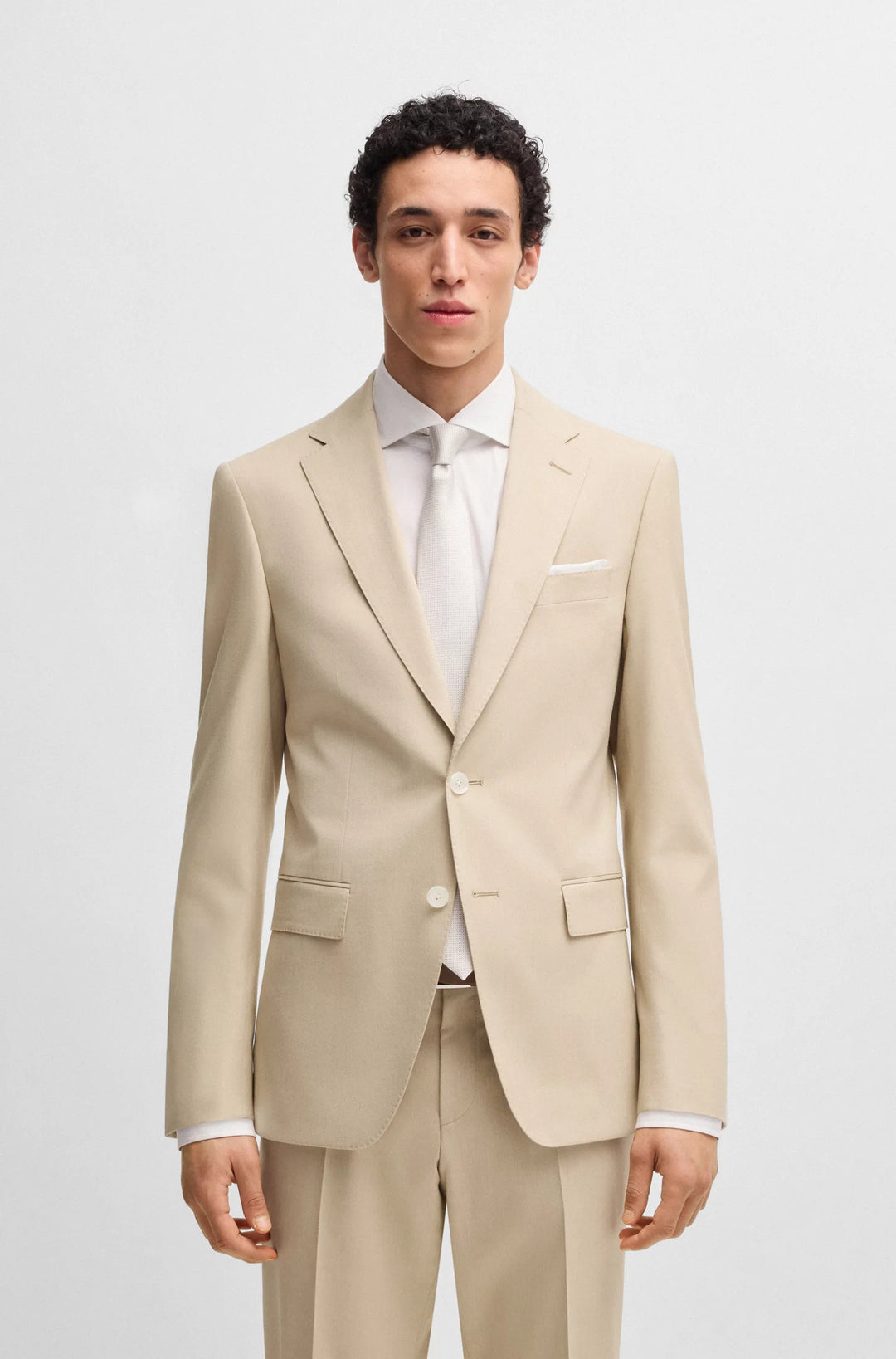 Boss Slim-fit blazer in stretch chiffon