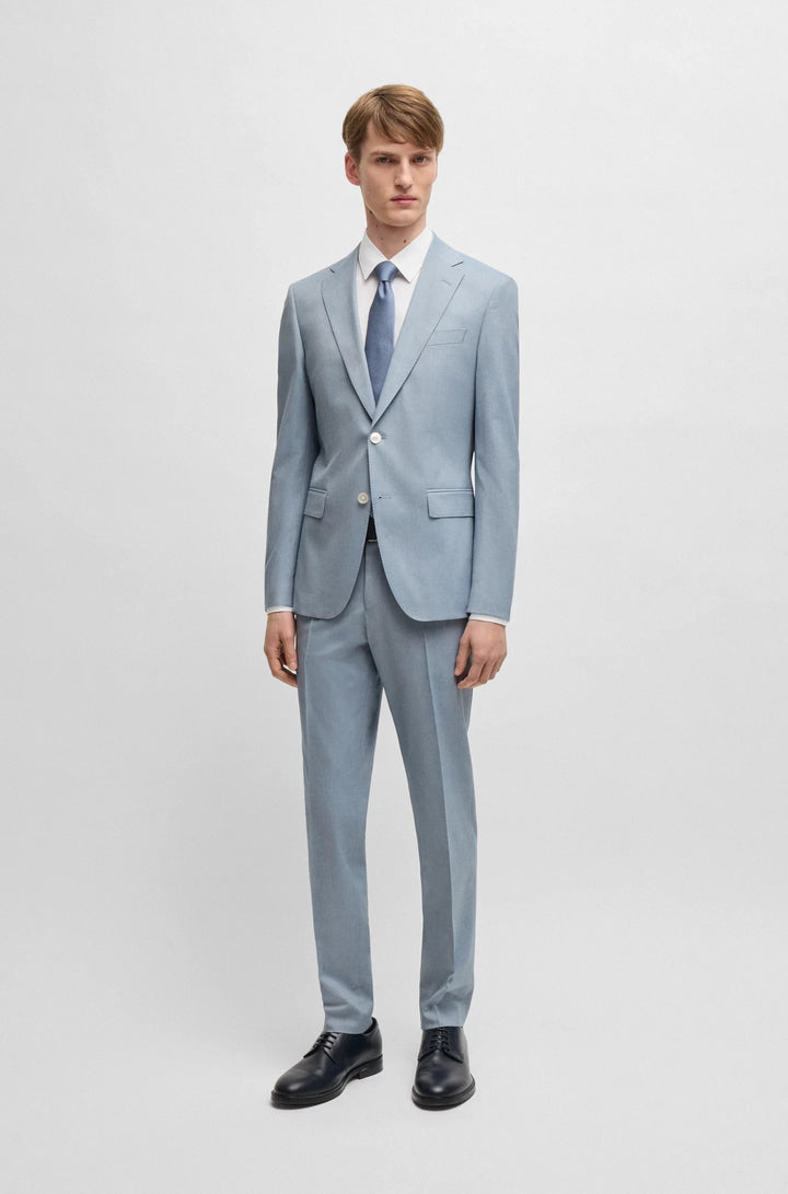 Boss Slim-fit blazer in stretch chiffon