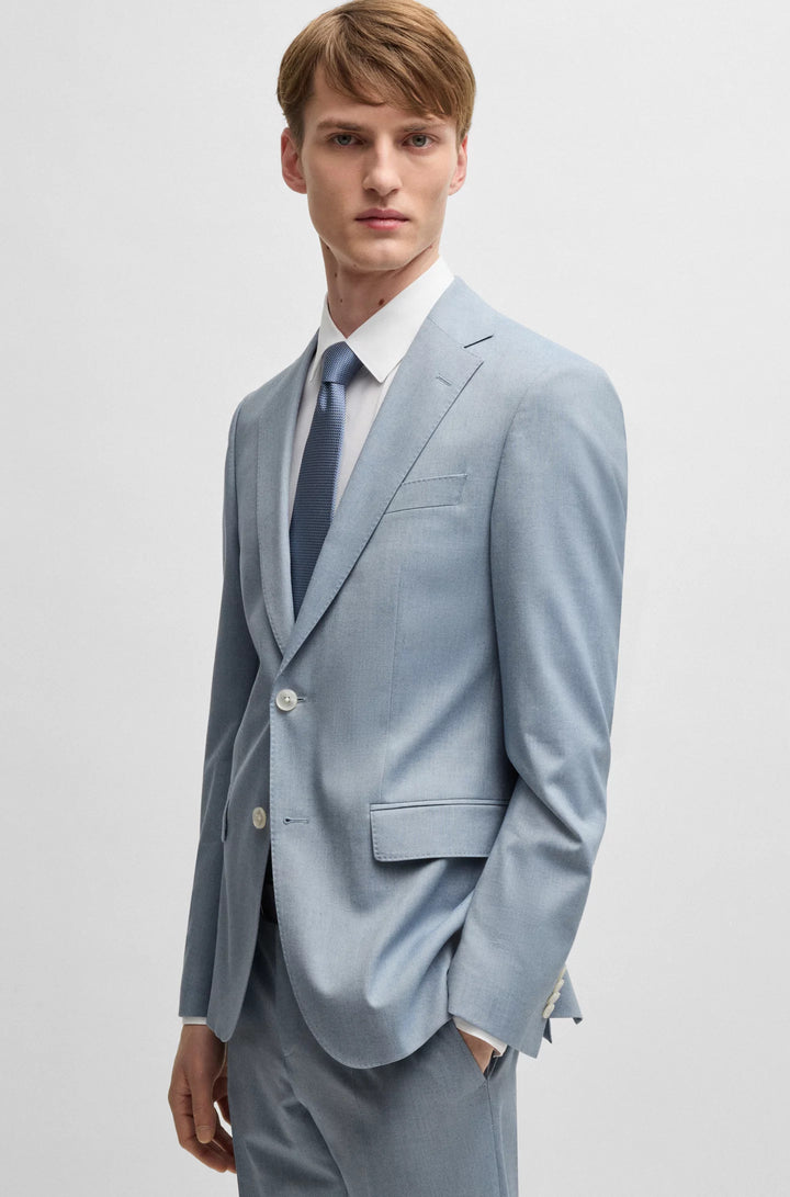 Boss Slim-fit blazer in stretch chiffon