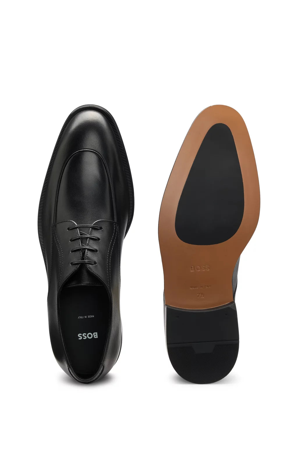 Boss Leather Derby shoes with apron toe