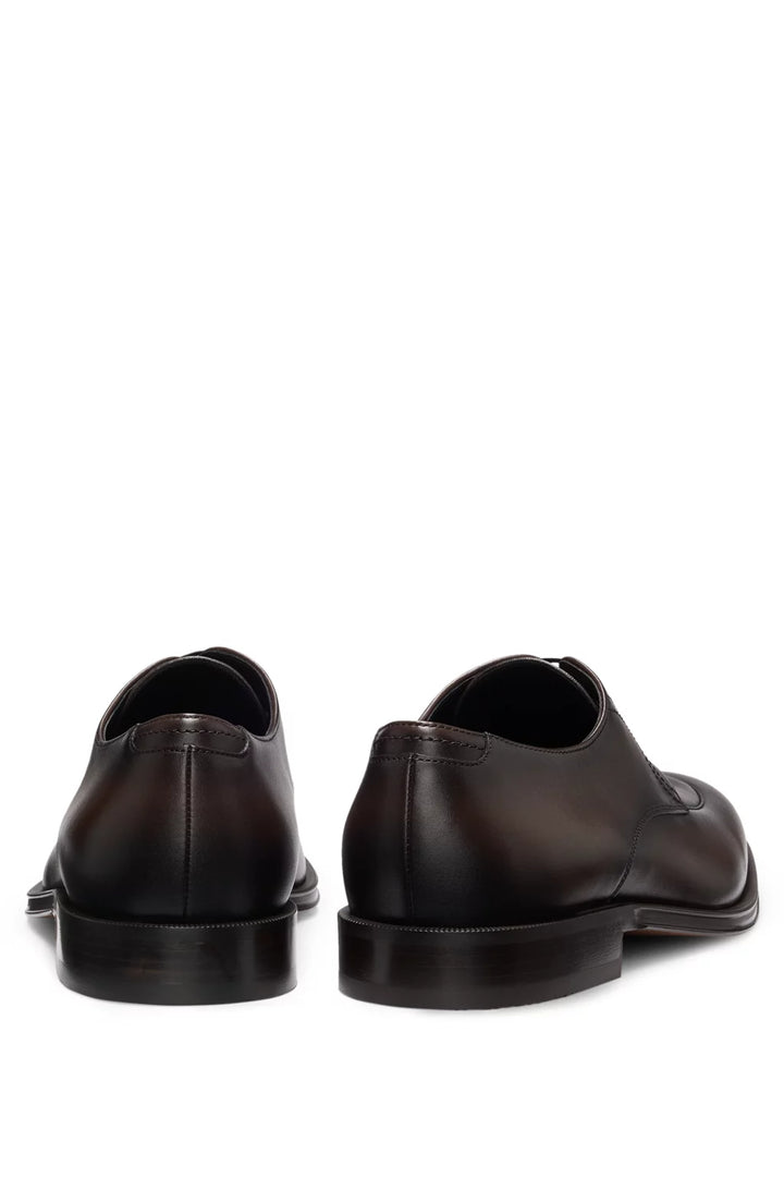 Boss Leather Derby shoes with apron toe