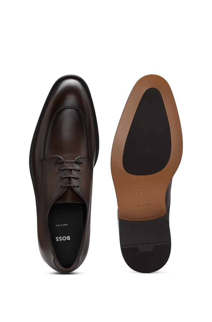 Boss Leather Derby shoes with apron toe