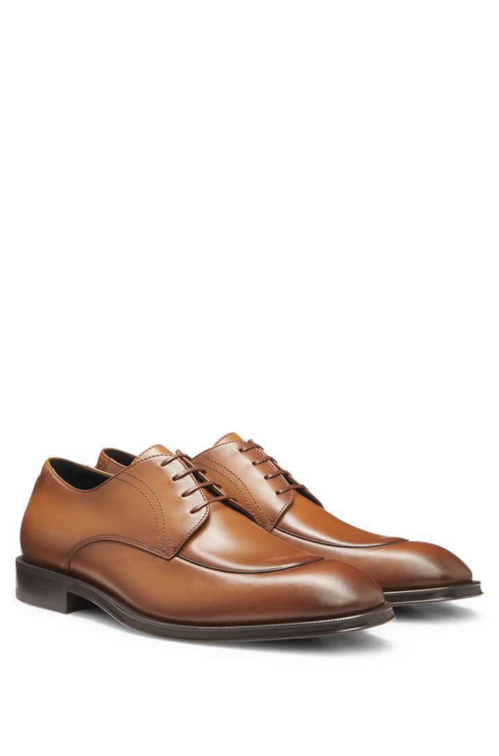 Boss Leather Derby shoes with apron toe