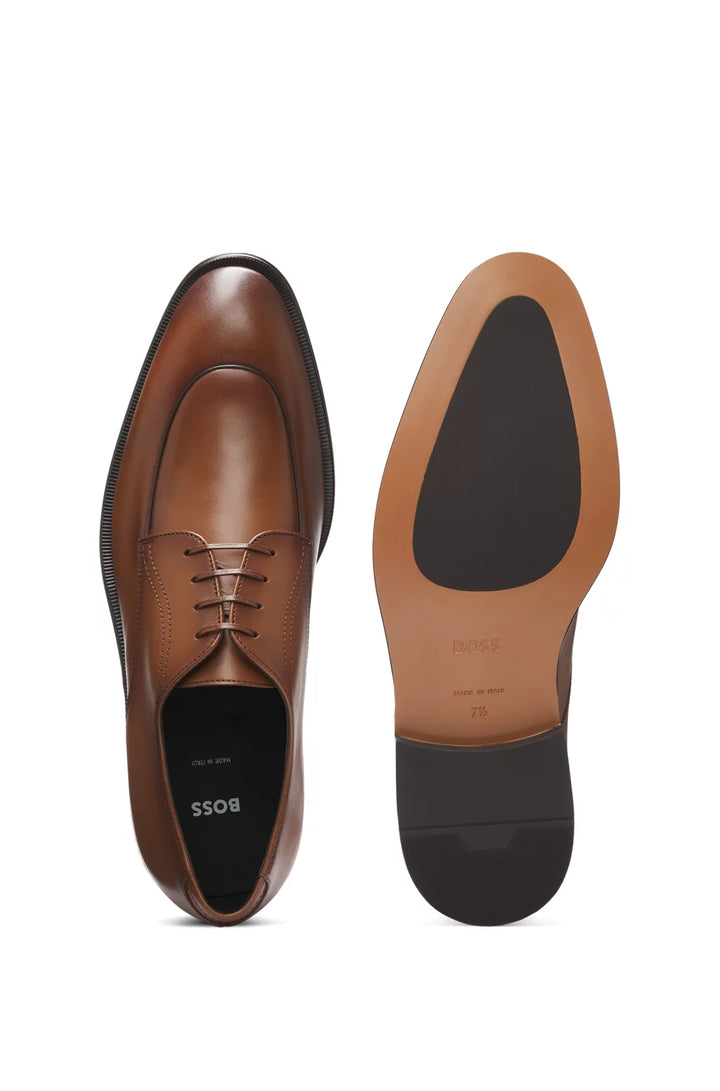 Boss Leather Derby shoes with apron toe