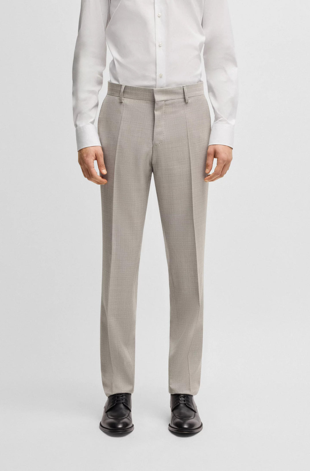Boss Slim-fit suit in patterned wool