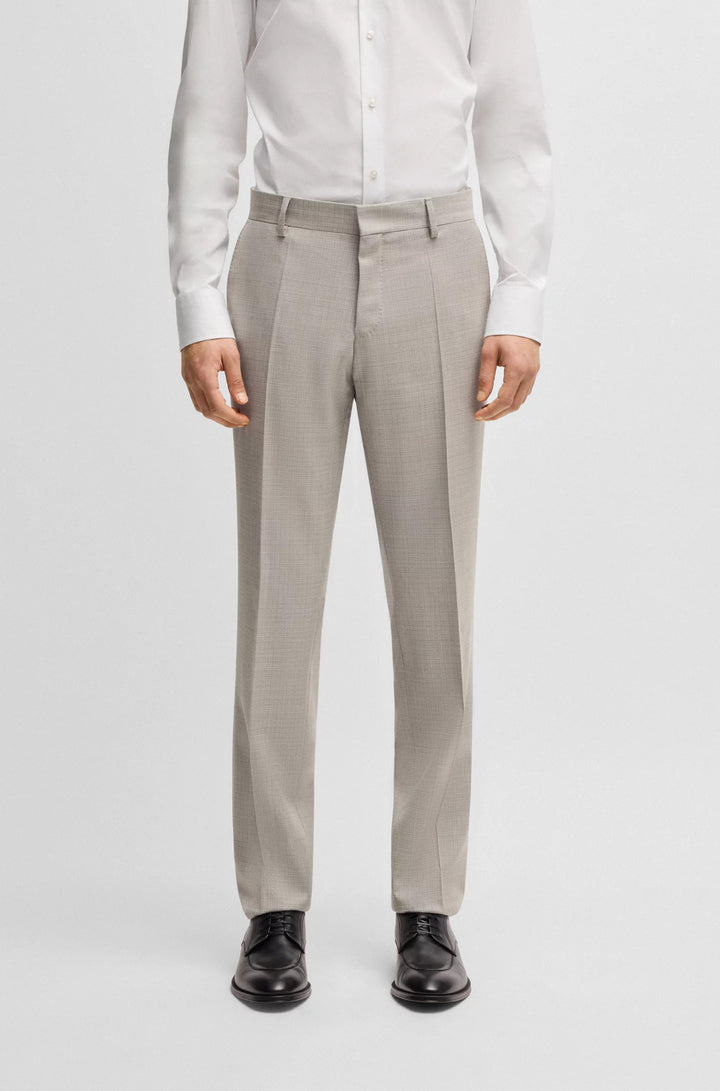 Boss Slim-fit suit in patterned wool