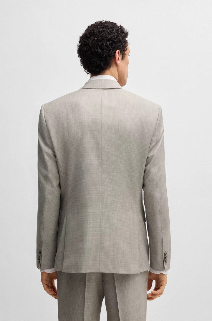 Boss Slim-fit suit in patterned wool