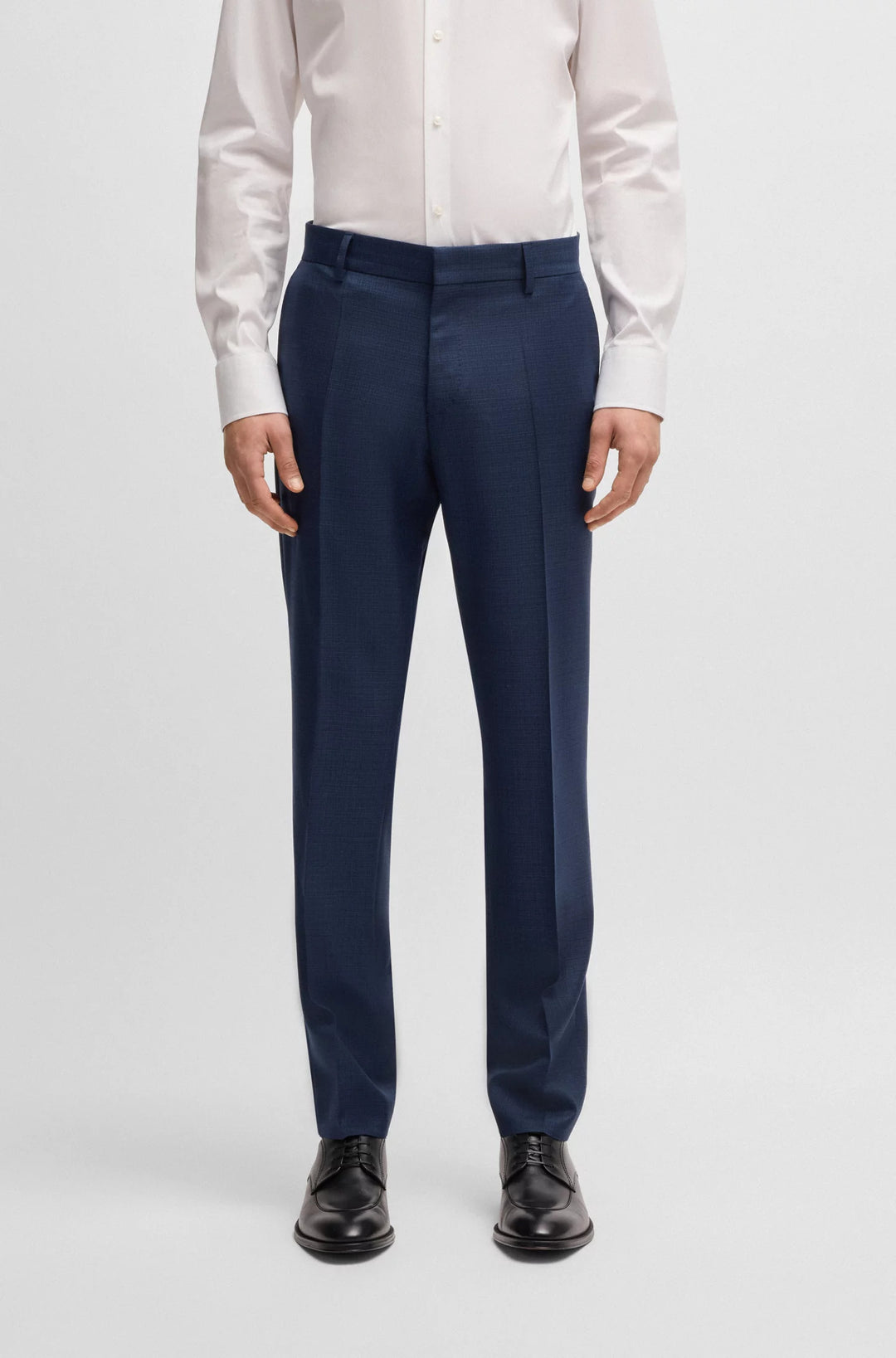 Boss Slim-fit suit in patterned wool