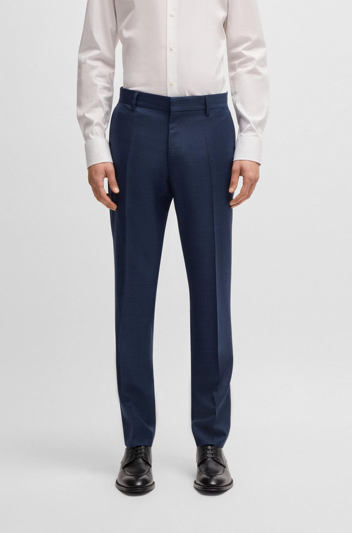 Boss Slim-fit suit in patterned wool