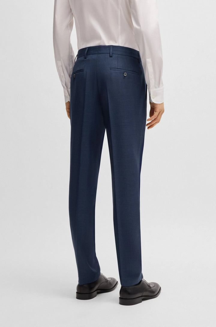 Boss Slim-fit suit in patterned wool