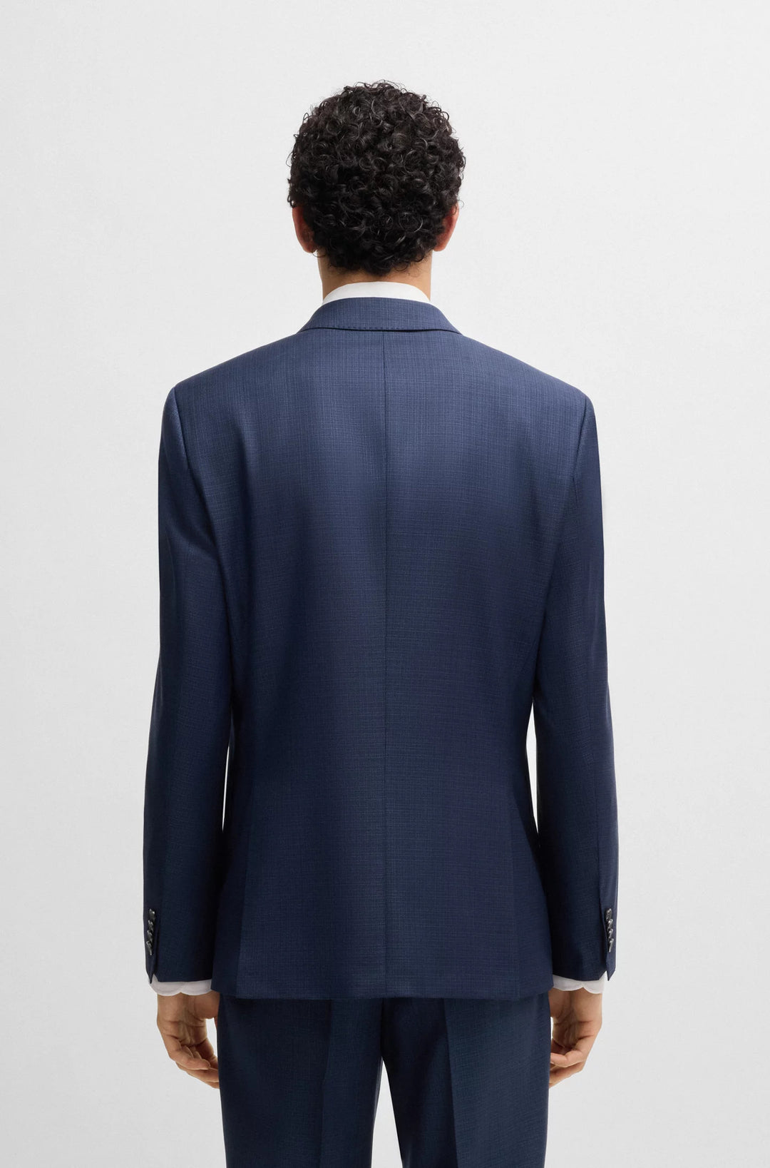 Boss Slim-fit suit in patterned wool