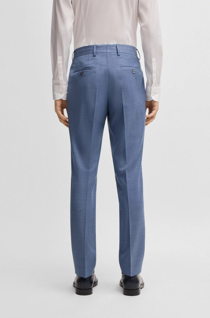Boss Slim-fit suit in patterned wool
