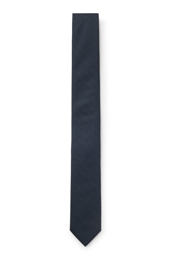 Hugo Jacquard-woven tie blended with silk