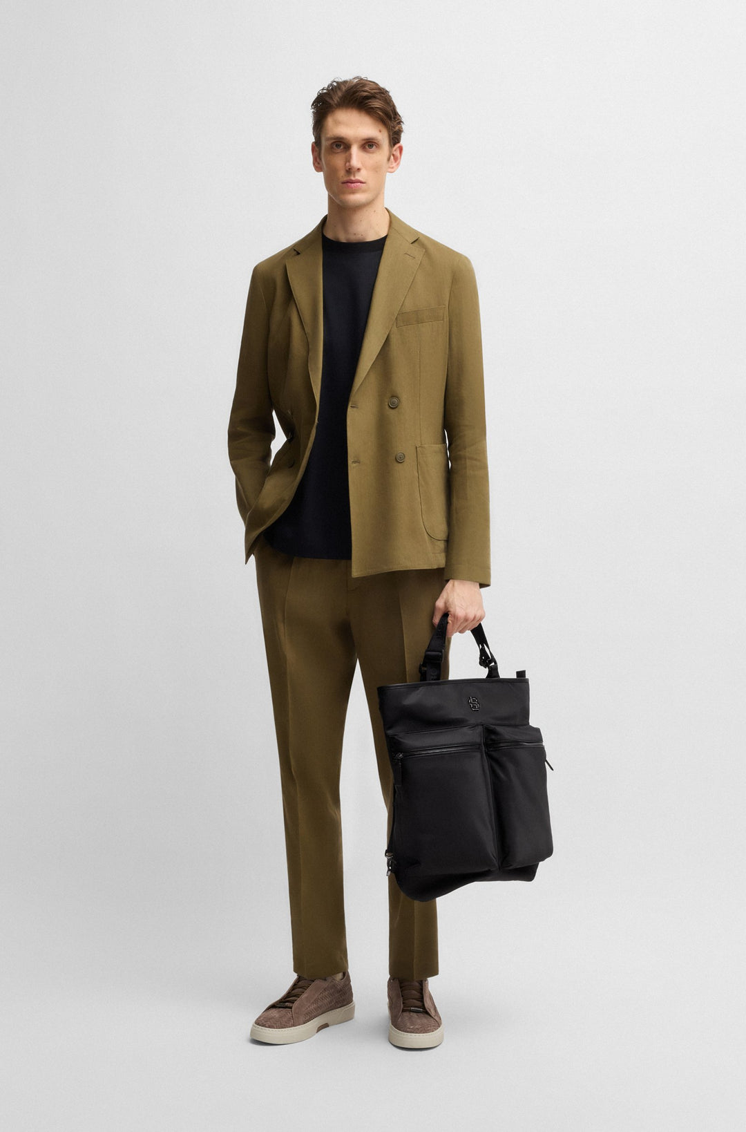 BOSS SELECTED BY SHOHEI OHTANI Twin-pocket tote bag with shoulder straps