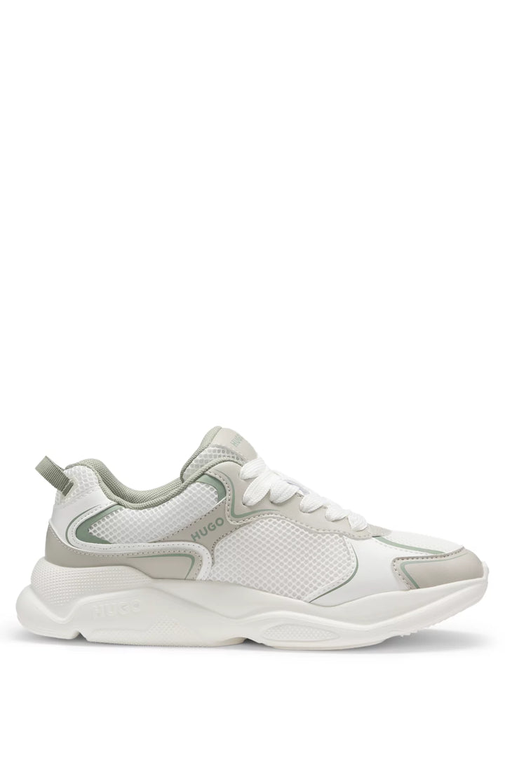 HUGO Mesh-detail trainers with rear pull loop